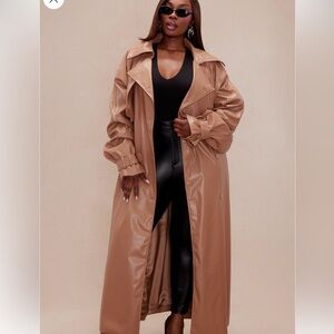 Women's Tan Trench Coat